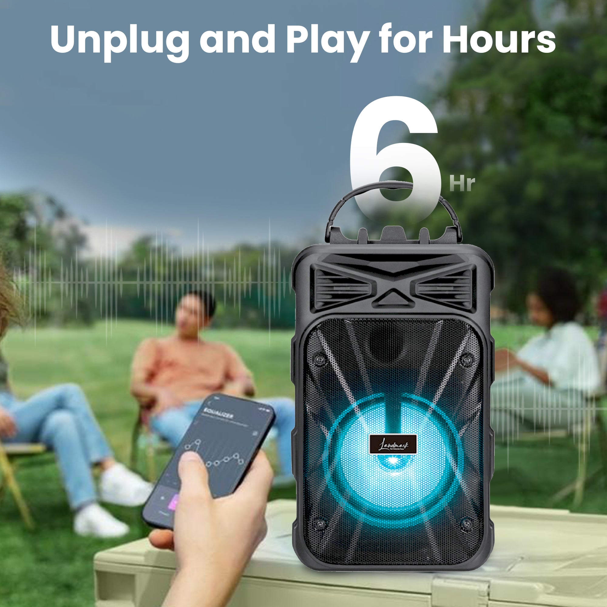 Landmark Aura BT1081 Wireless Speakers: Create Your Own Party Anywhere