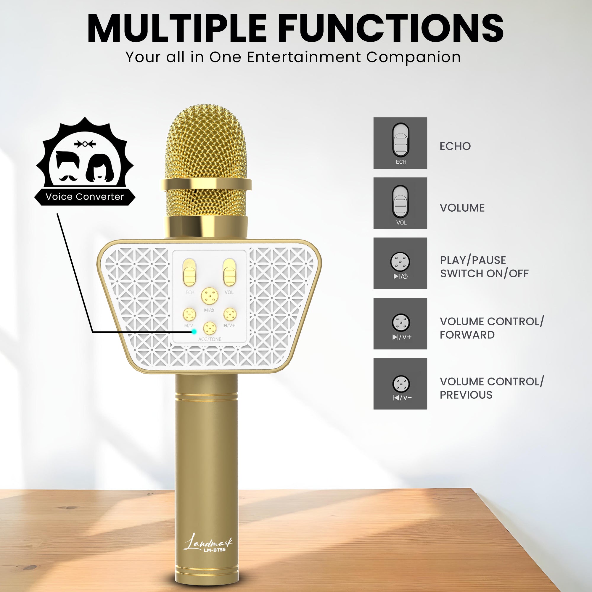 Landmark Karaoke Mic BT55: Elevate Your Singing Experience