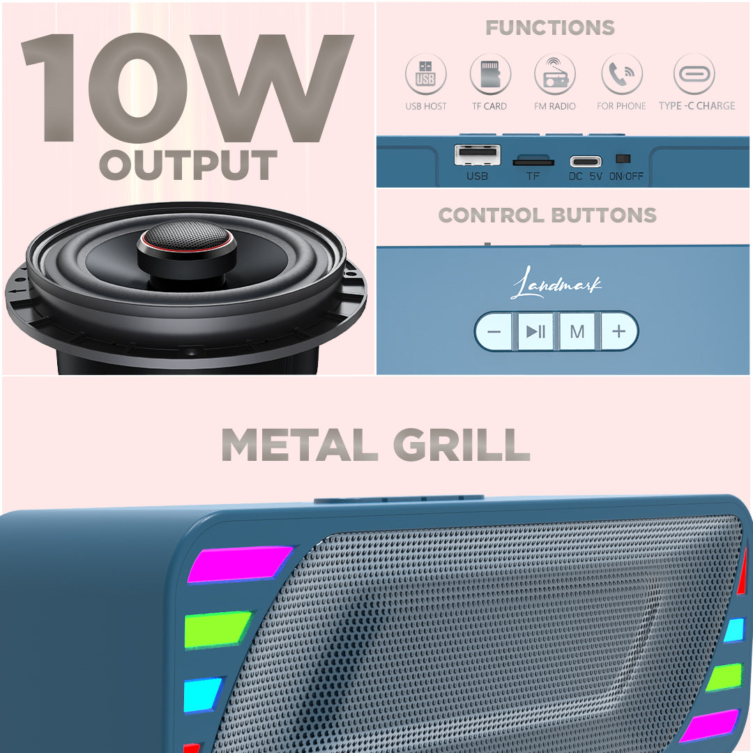Landmark Strike BS 105 Bluetooth Speaker - Elevate Your Audio Experience