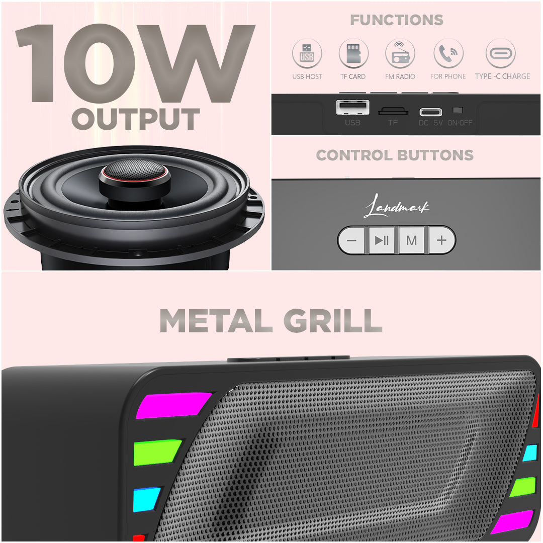Landmark Strike BS 105 Bluetooth Speaker - Elevate Your Audio Experience