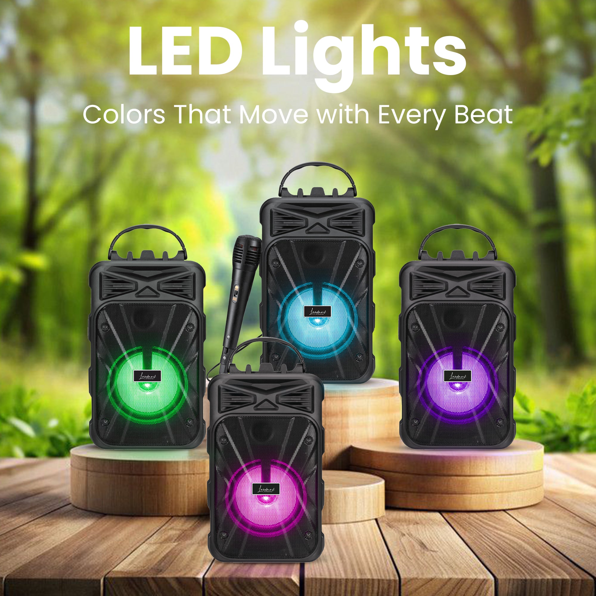 Landmark Aura BT1081 Wireless Speakers: Create Your Own Party Anywhere