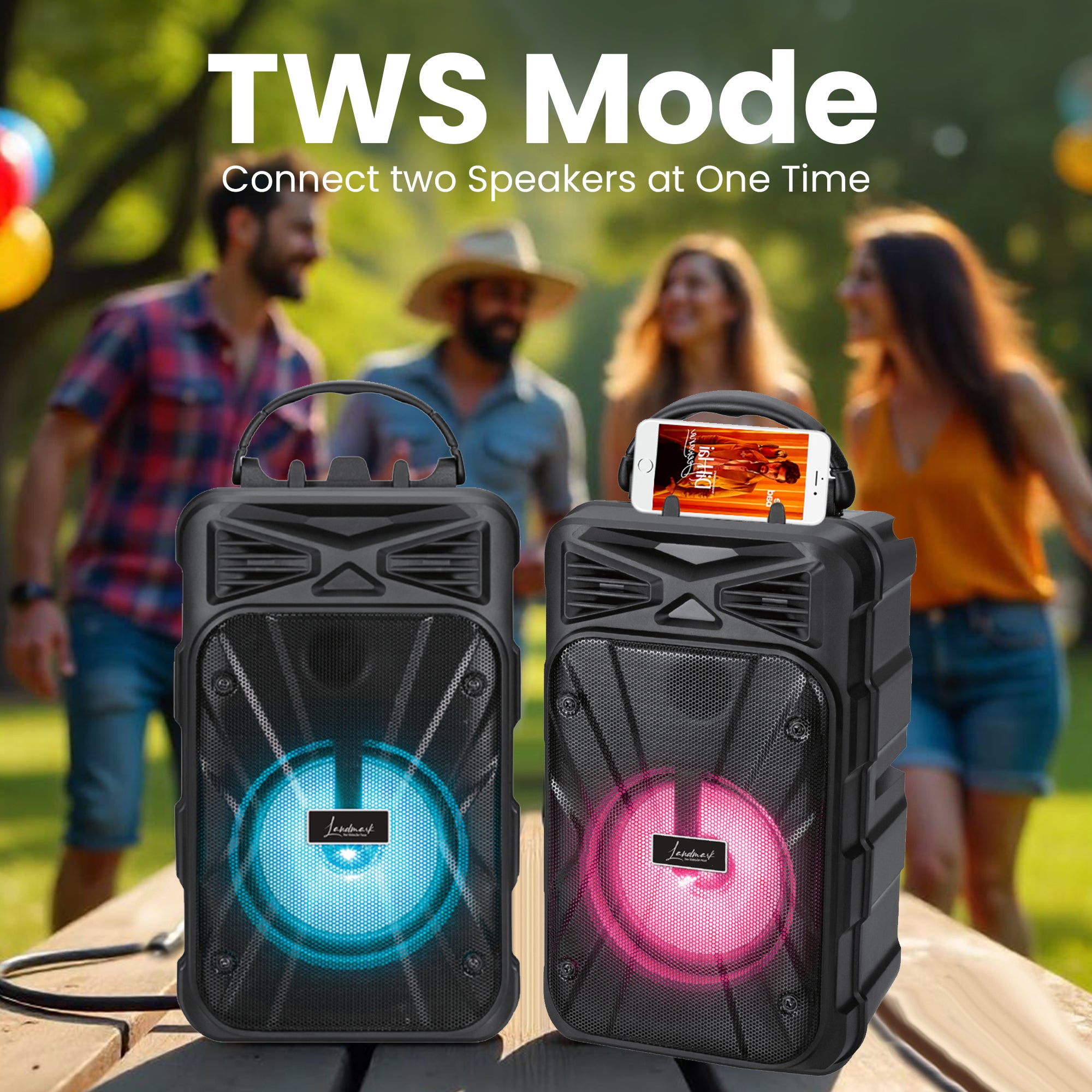 Landmark Aura BT1081 Wireless Speakers: Create Your Own Party Anywhere