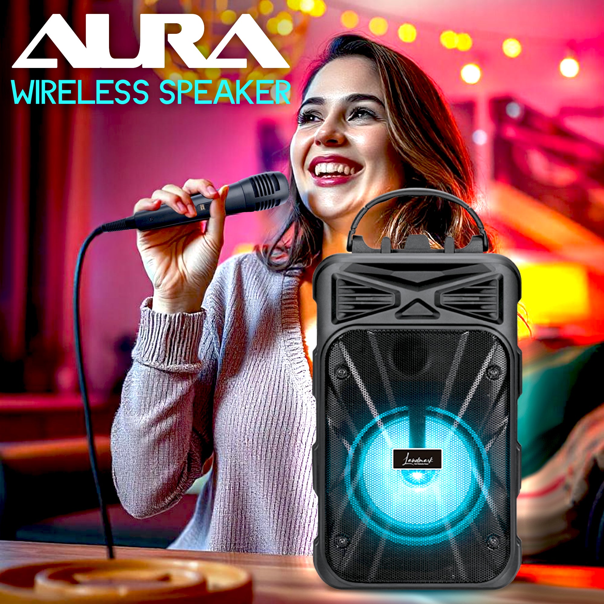 Landmark Aura BT1081 Wireless Speakers: Create Your Own Party Anywhere