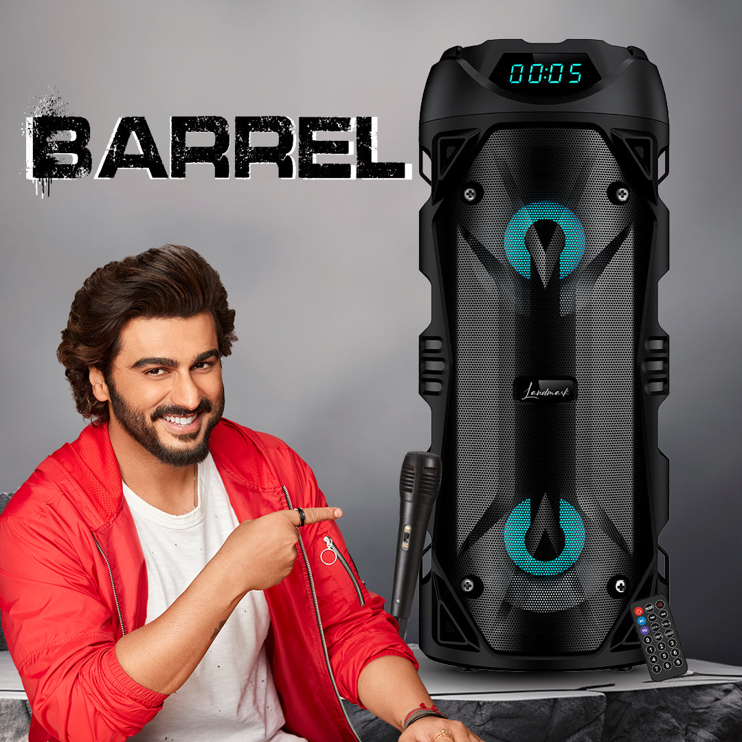 Landmark Barrel LM BT 7063 Portable Speaker: Style, Portability, and Functionality Combined