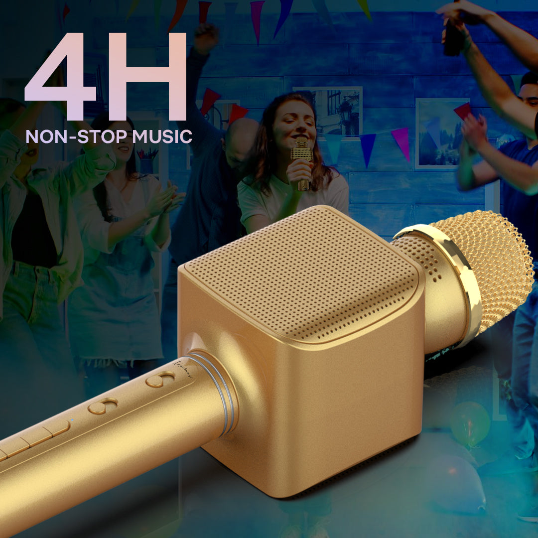 Landmark LM BT1122 Handheld Wireless Singing Mic, Voice Recording Multi-Function Karaoke Microphone
