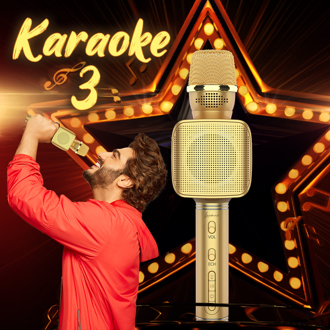 Landmark LM BT1122 Handheld Wireless Singing Mic, Voice Recording Multi-Function Karaoke Microphone