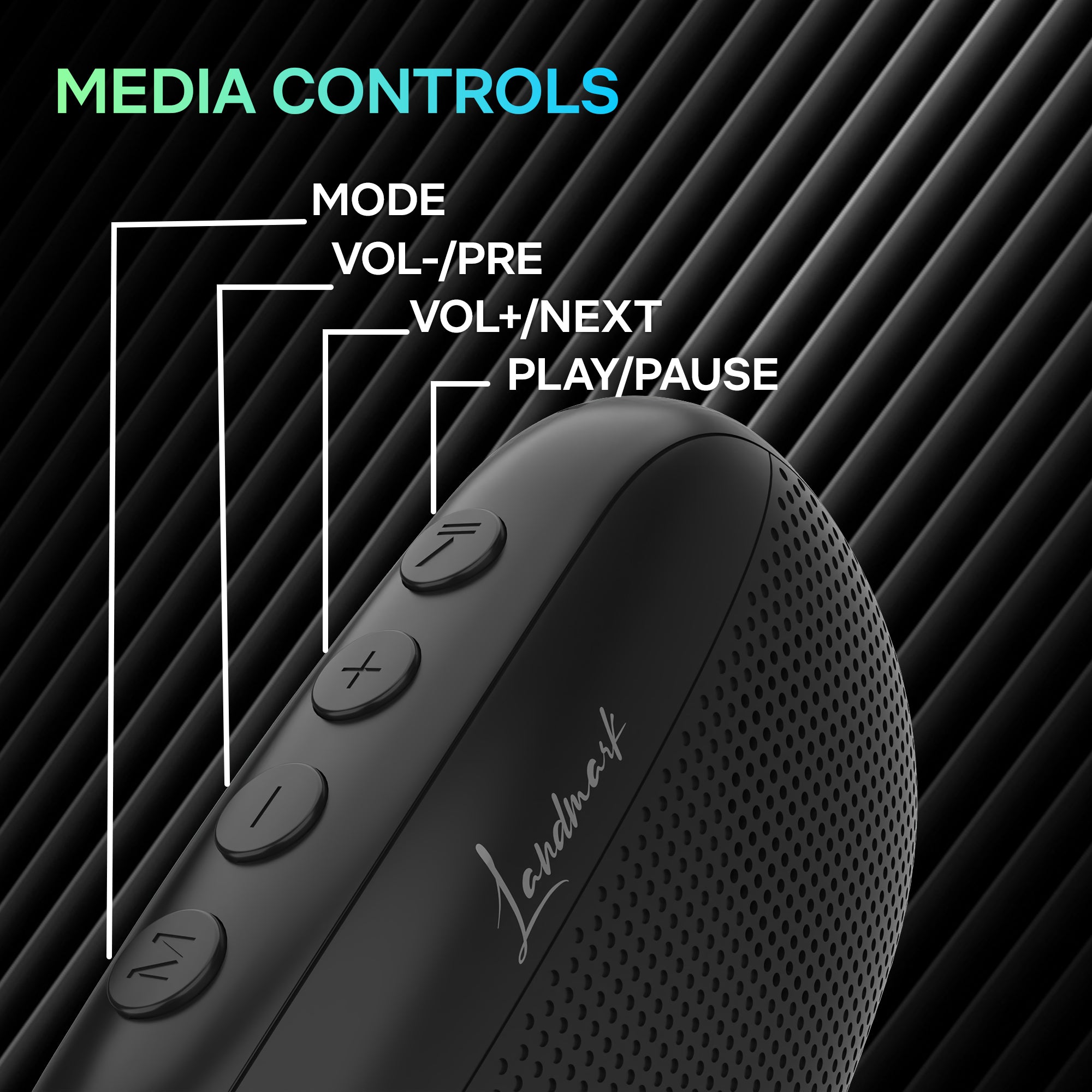 Landmark Bolt BT1088 Portable Speaker: Style and Sound Harmony