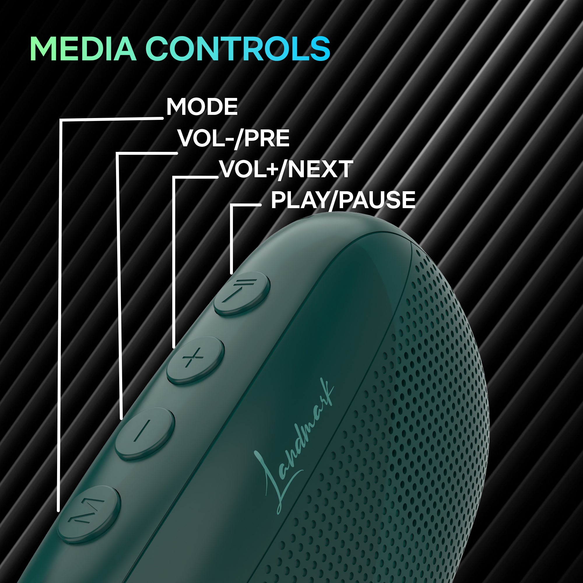 Landmark Bolt BT1088 Portable Speaker: Style and Sound Harmony