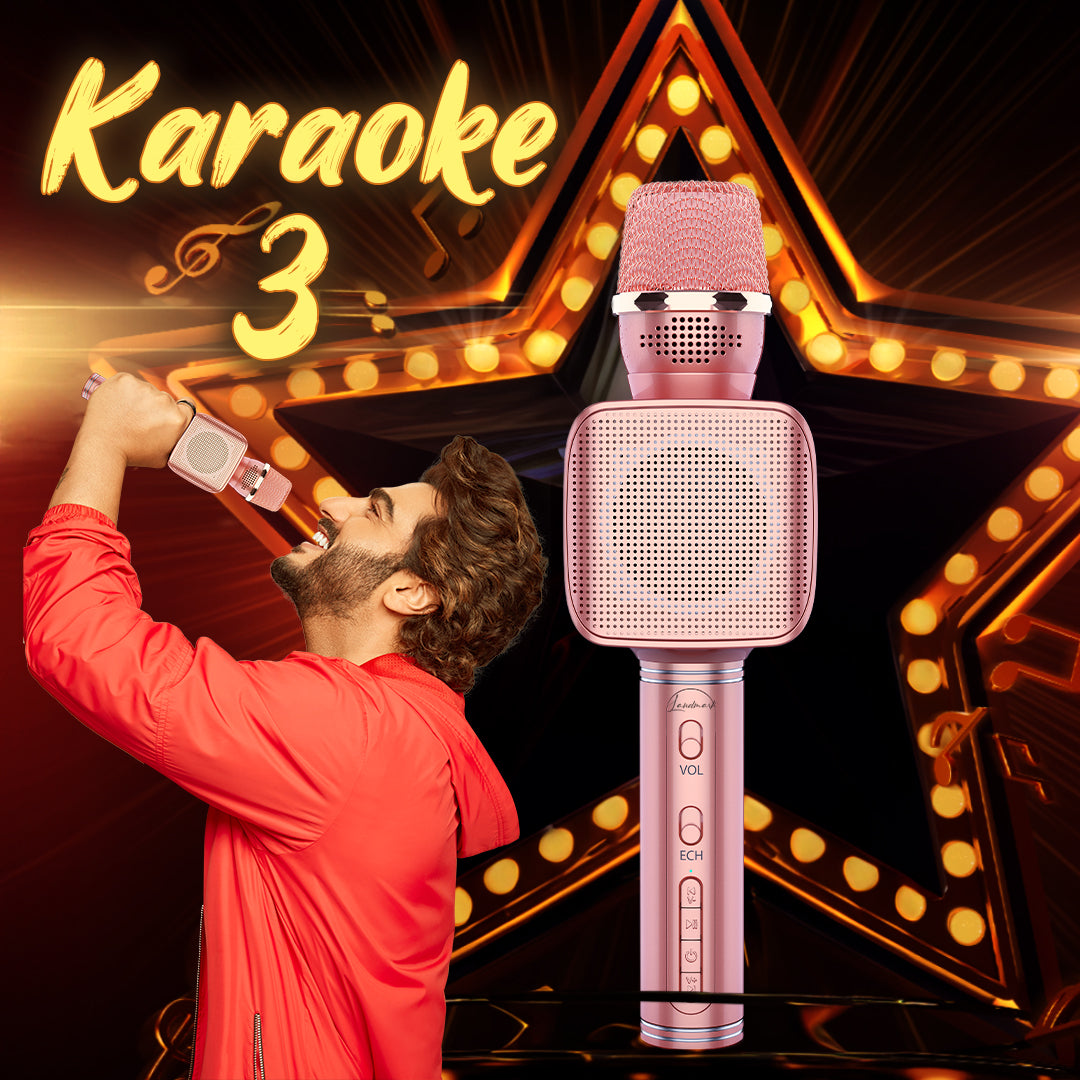 Landmark LM BT1122 Handheld Wireless Singing Mic, Voice Recording Multi-Function Karaoke Microphone