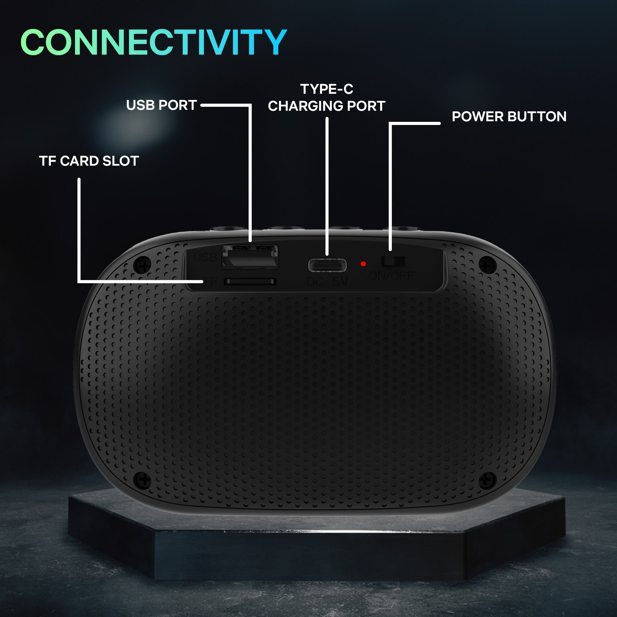 Landmark Bolt BT1088 Portable Speaker: Style and Sound Harmony