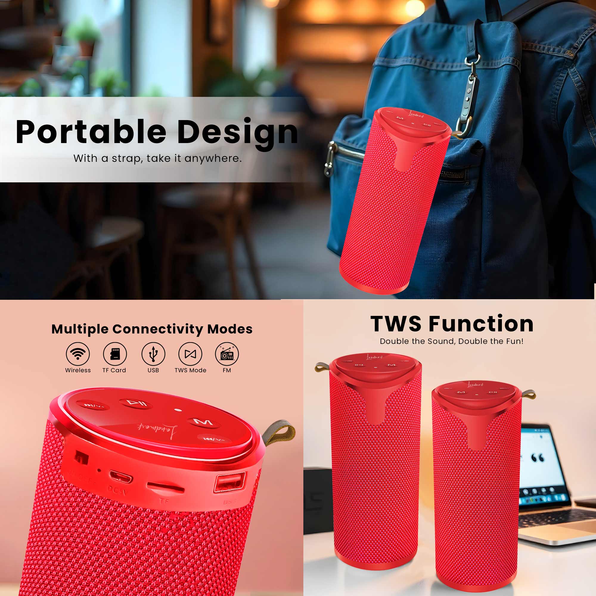 Landmark Rugged 2.0 BT1104 Wireless Speaker