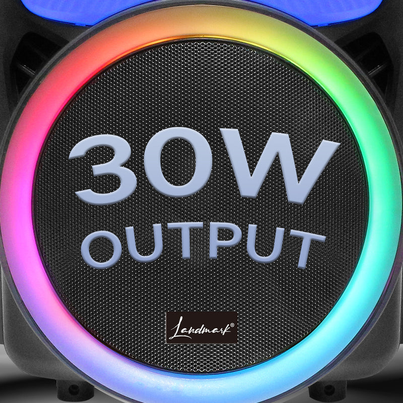 Landmark Kick TBS7055: 30W Output, RGB Lights, Wireless Microphones ...