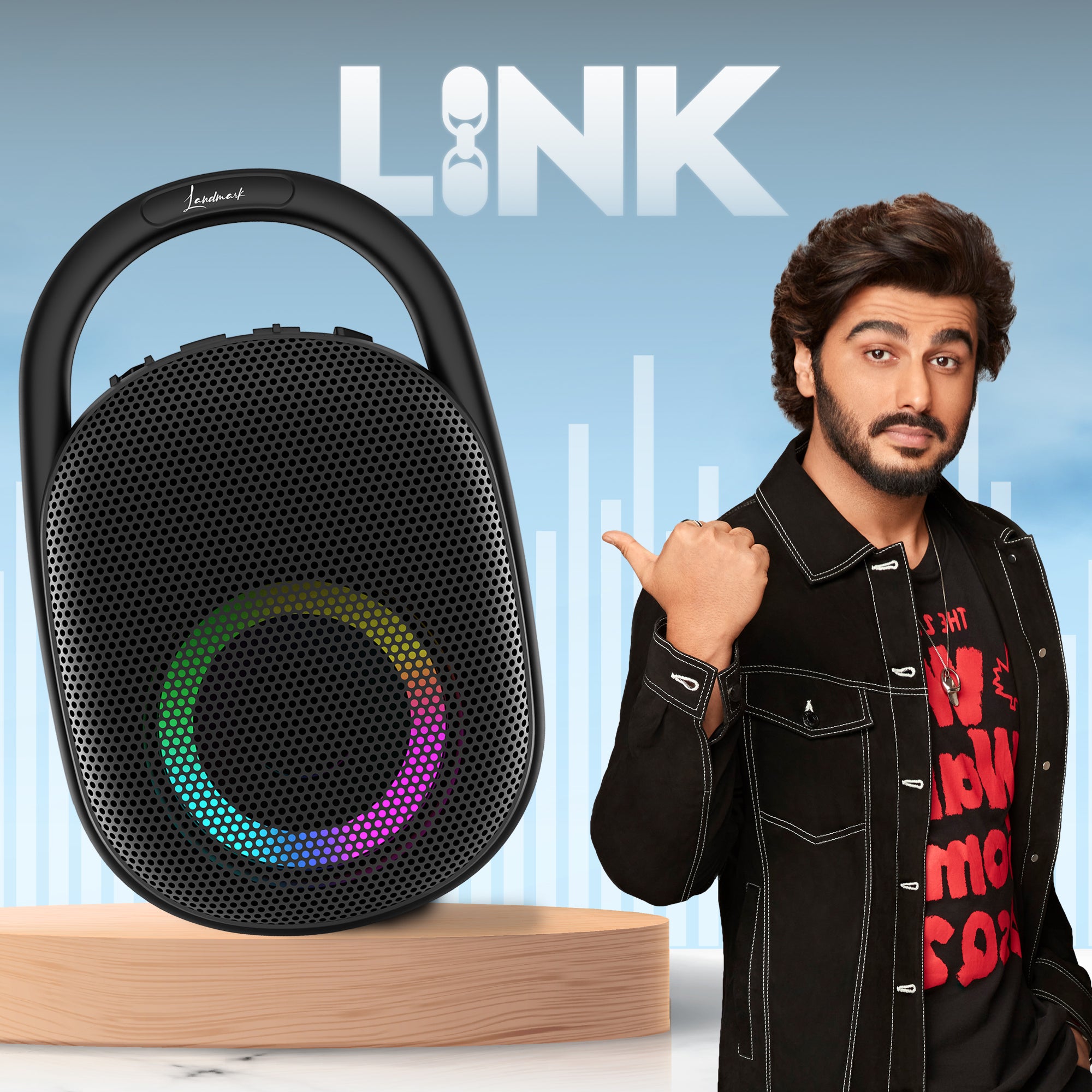 Landmark Link BT1102 Wireless Speaker: Stylish Sound for Every Occasion