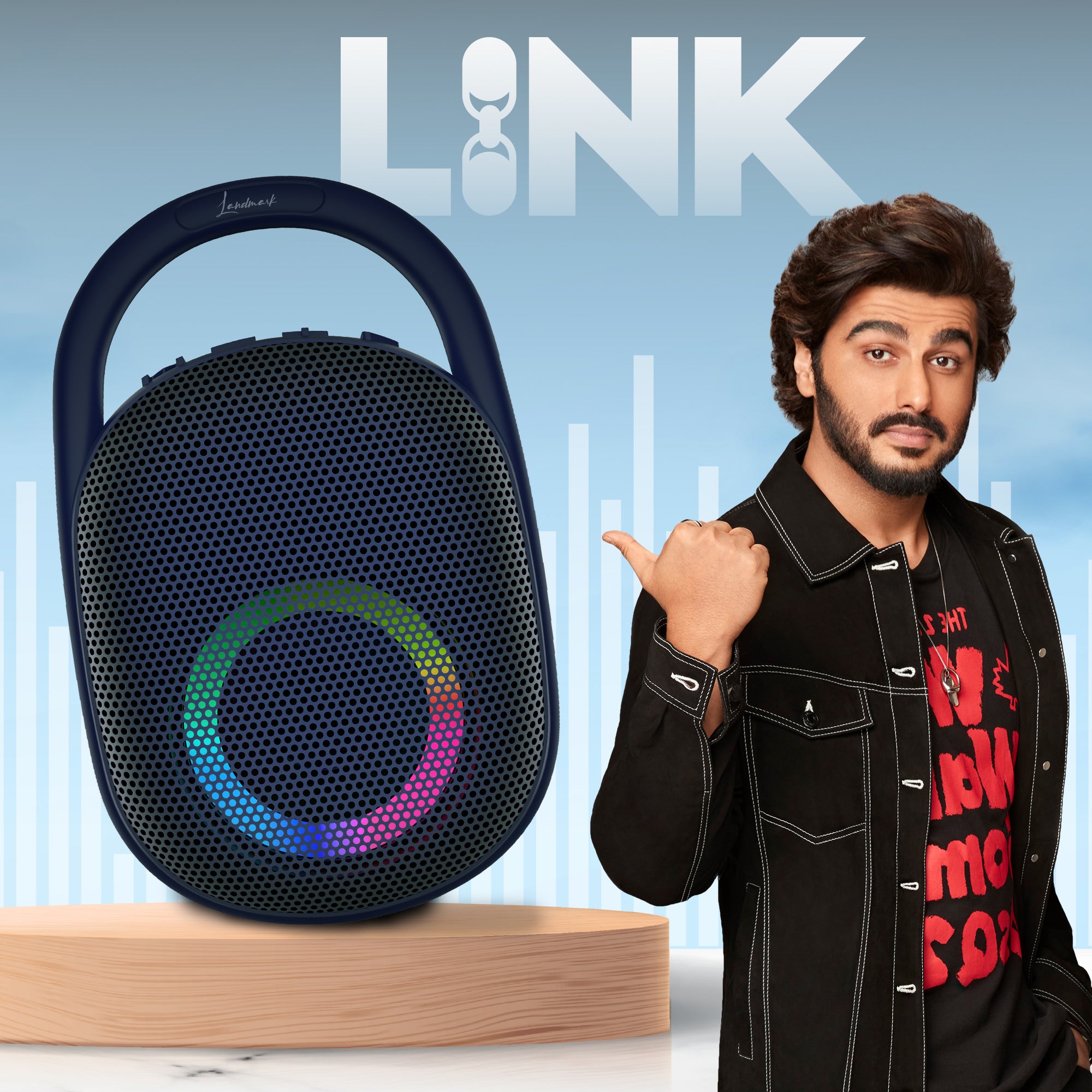 Landmark Link BT1102 Wireless Speaker: Stylish Sound for Every Occasion