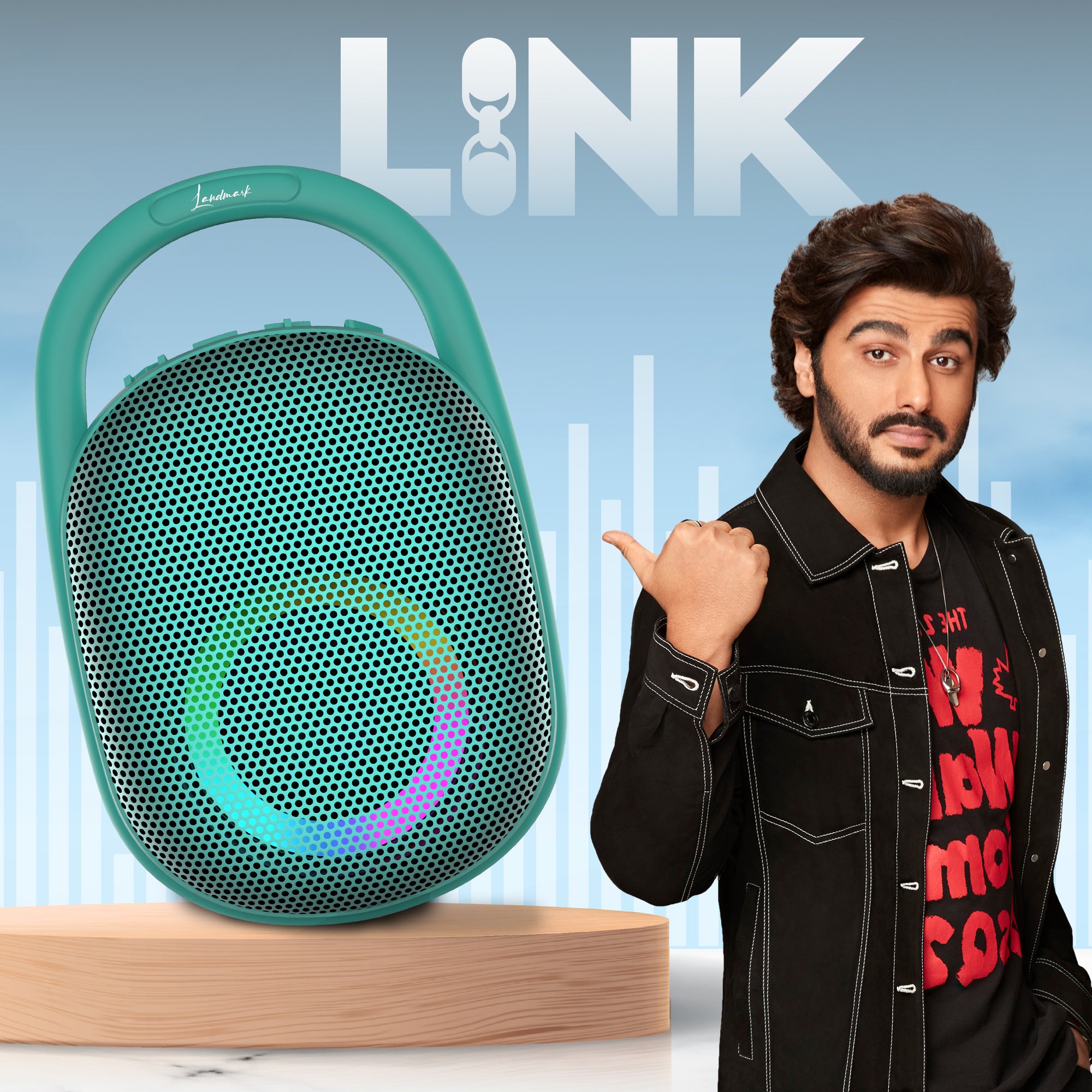 Landmark Link BT1102 Wireless Speaker: Stylish Sound for Every Occasion