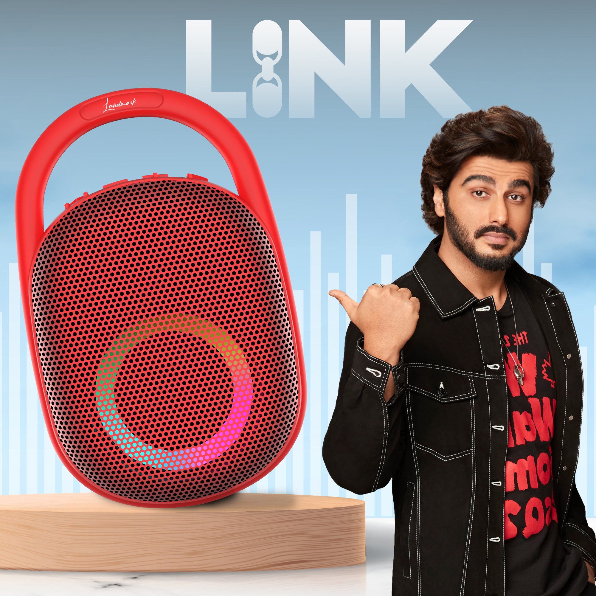 Landmark Link BT1102 Wireless Speaker: Stylish Sound for Every Occasion